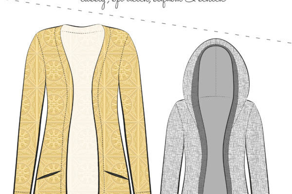 Schnittmuster-Fadenkäfer "STRICKJACKE MINNA DAMEN"