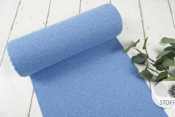 Bündchen Öko-Tex-100 - Uni jeansblau meliert