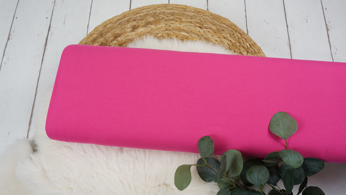 Stoffpaket Jersey - Mangas - Uni (mint/pink) – Bild 5