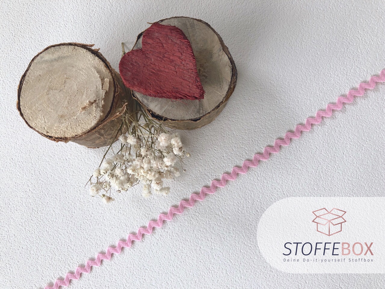Zackenlitze ab 10cm - 1cm breit (rosa)