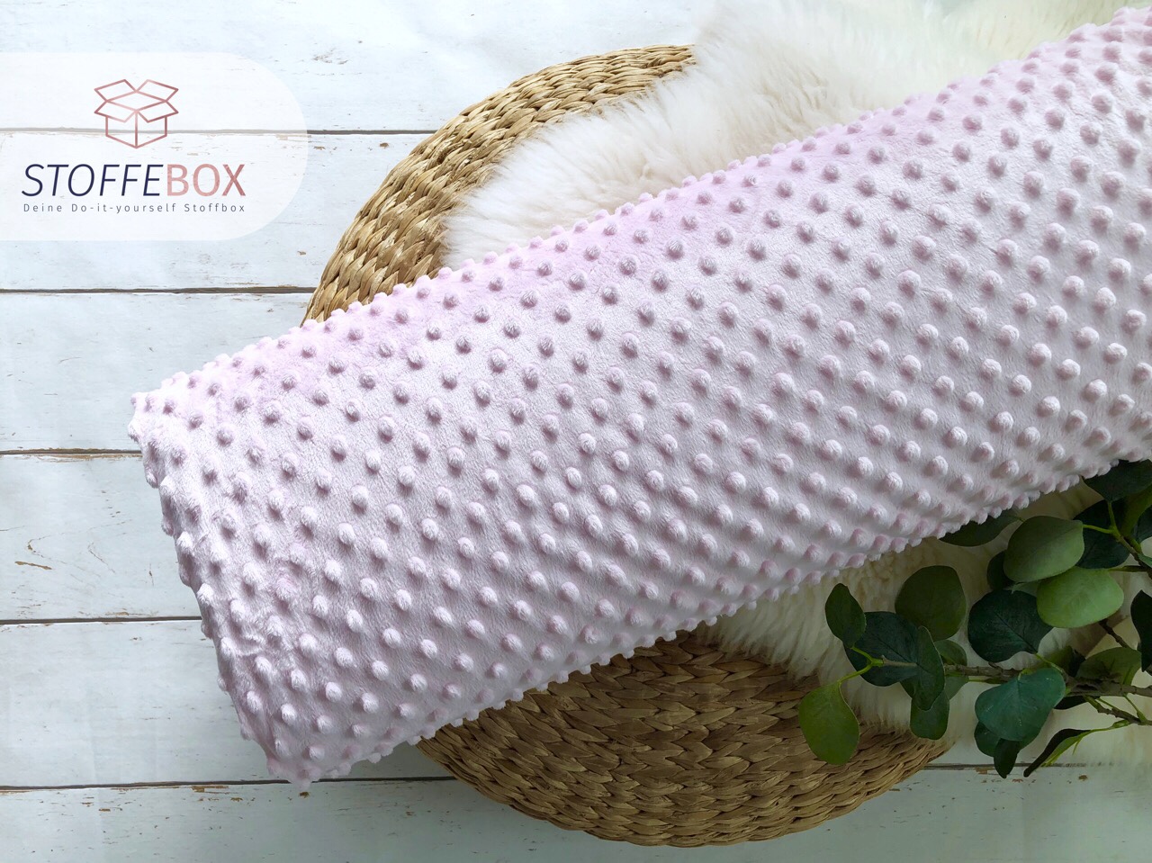 Minky/Kuschelfleece - Uni (rosa)