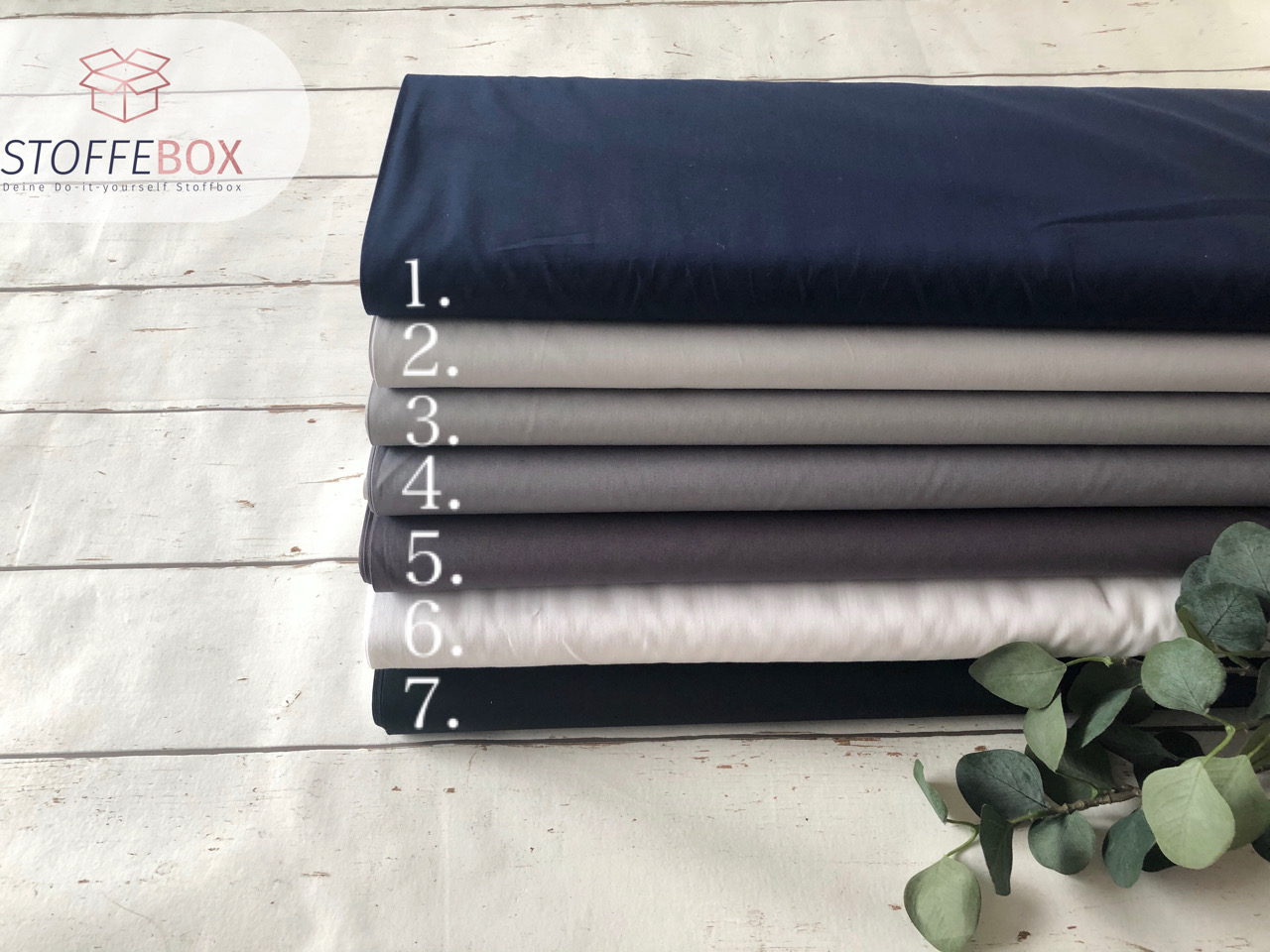 Baumwollstoffpaket - Uni (Einheit wählbar ab 50cm-2m)