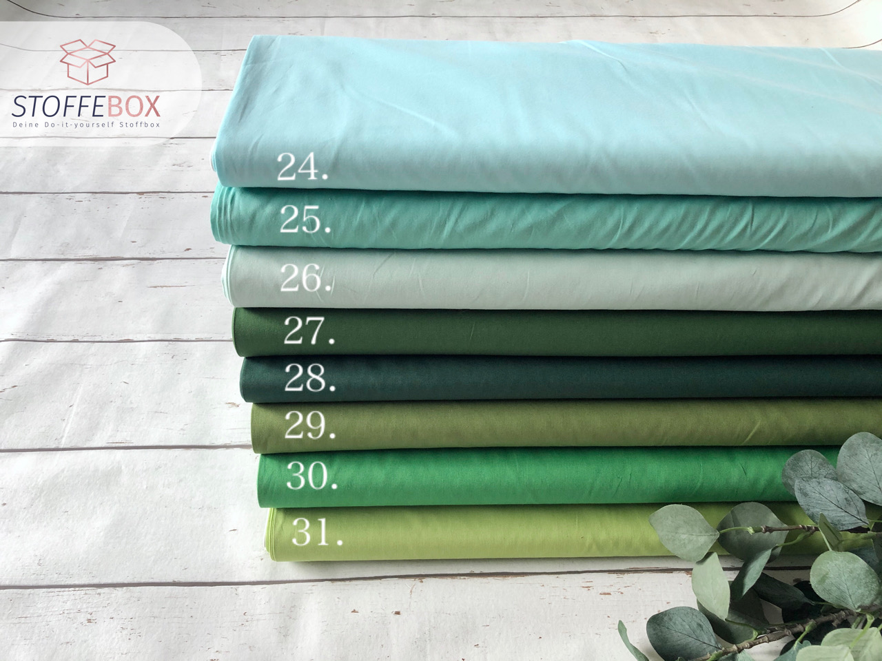 Baumwollstoffpaket - Uni (Einheit wählbar ab 50cm-2m)