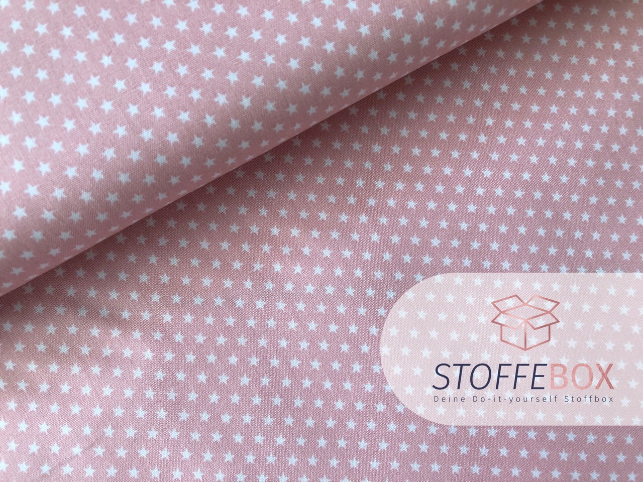 Baumwollstoffpaket - Basics gemustert rosa (Einheit wählbar ab 50cm-2m) – Bild 5