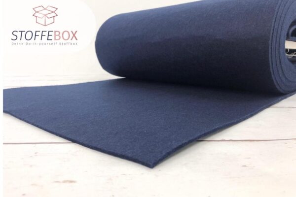 Taschen Filz/Bastelfilz - 4mm dick 670g Uni dunkelblau, navy