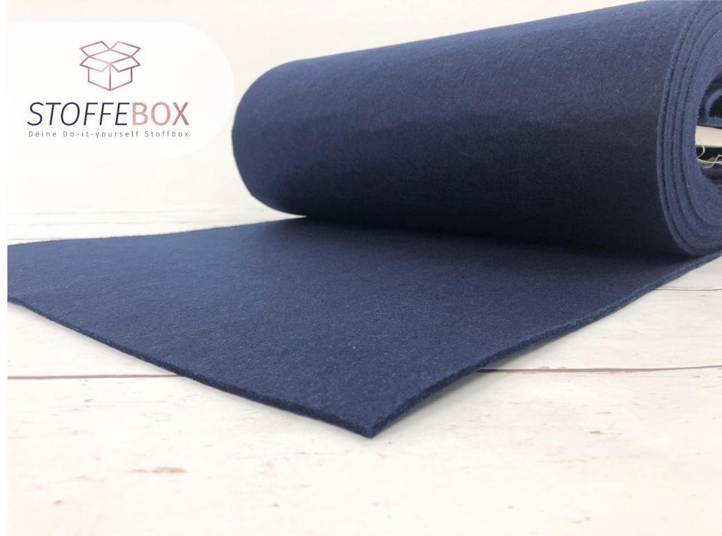 Taschen Filz/Bastelfilz - 4mm dick 670g Uni dunkelblau, navy