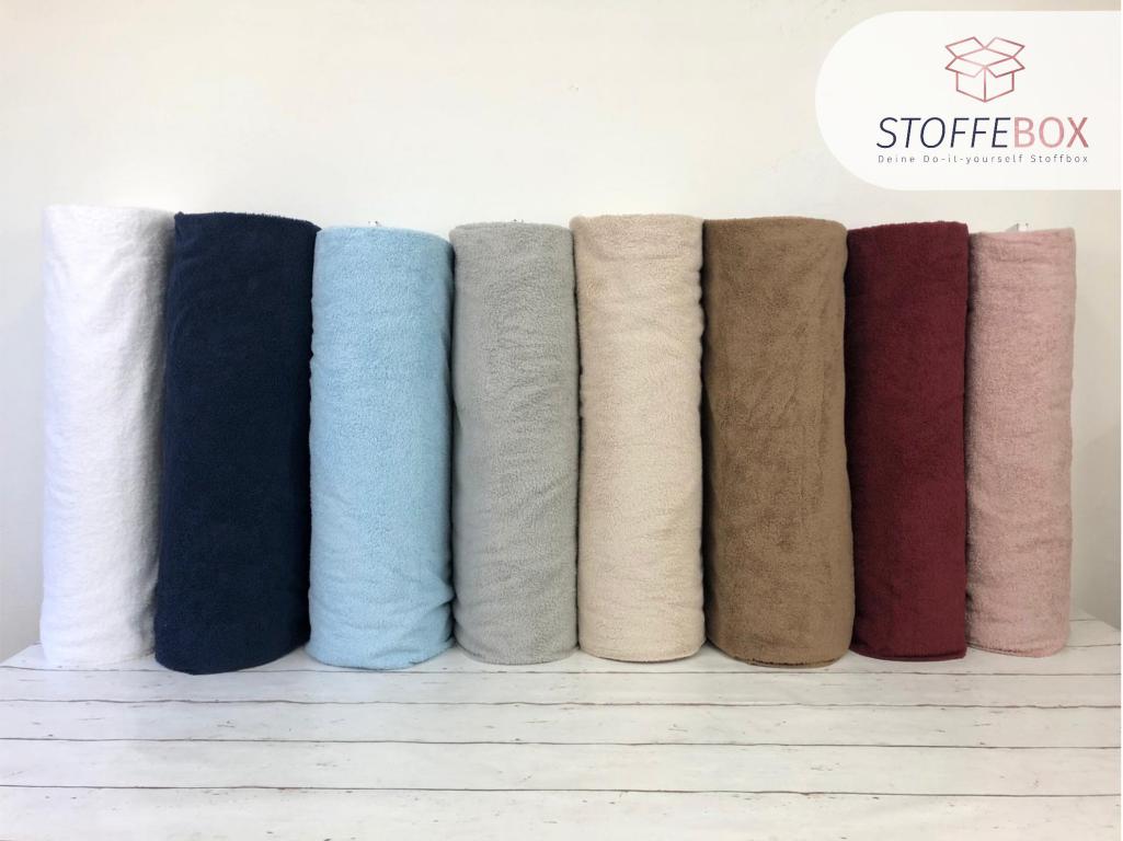 Frottee Uni (taupe/hellbraun) - Öko Tex 100 – Bild 2