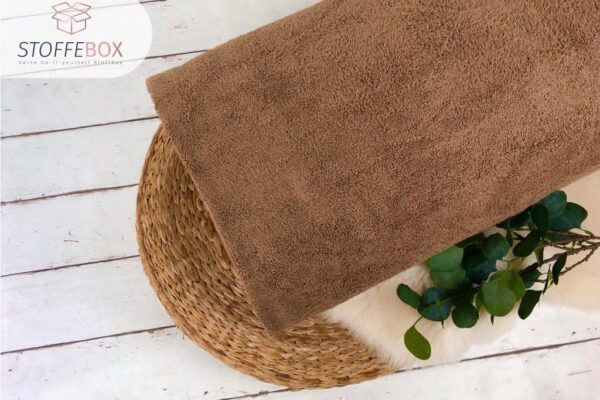 Frottee Uni (taupe/hellbraun) - Öko Tex 100