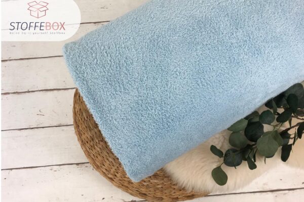 Frottee 350g/m2 Uni (hellblau) - Öko Tex 100
