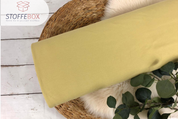 French Terry Bio - Sommersweat - Uni (pastellgelb)