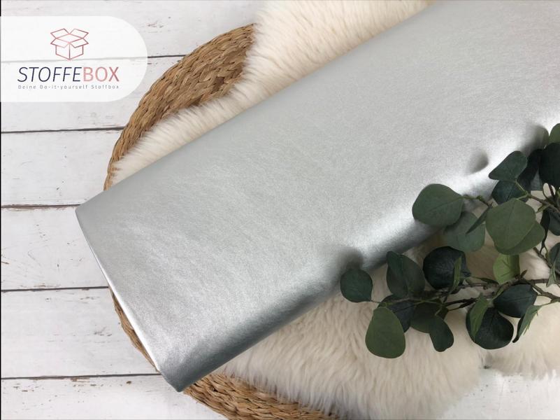 Veganes Leder - Kunstleder uni / metallic (Farbe wählbar) – Bild 7
