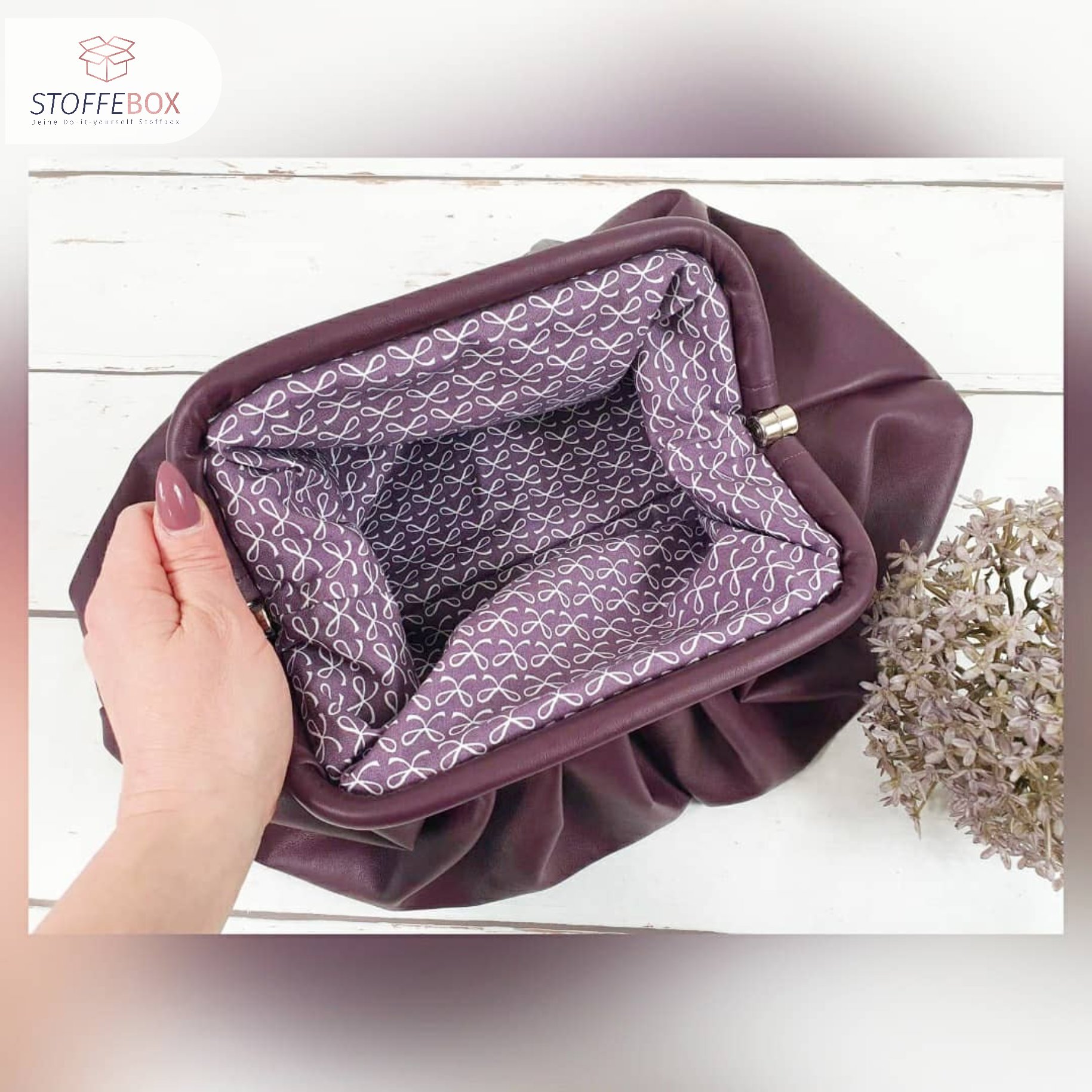 Veganes Leder - Kunstleder uni / metallic (Farbe wählbar) – Bild 17
