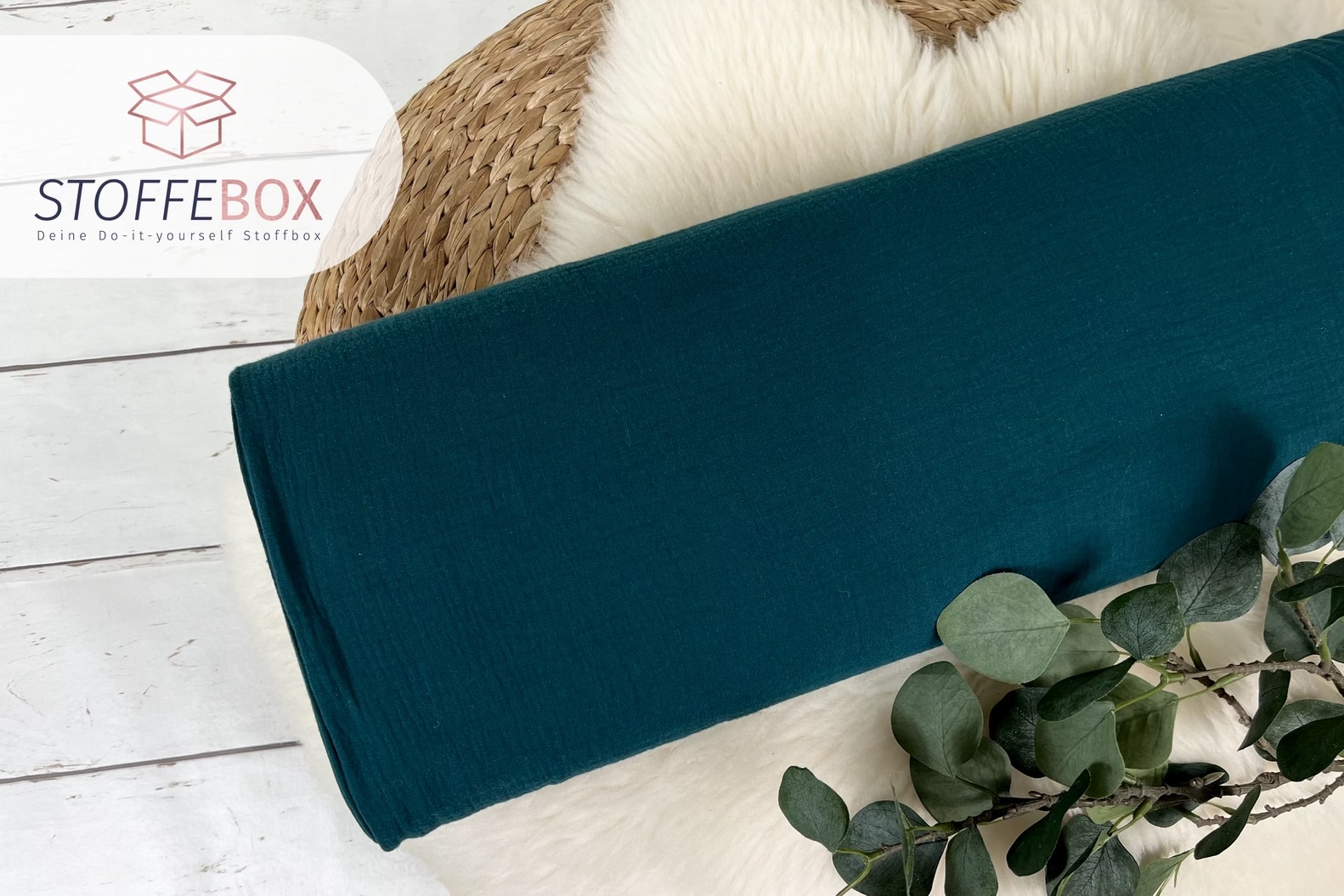 Musselin Uni / Double Gauze (Farbe wählbar) – Bild 7