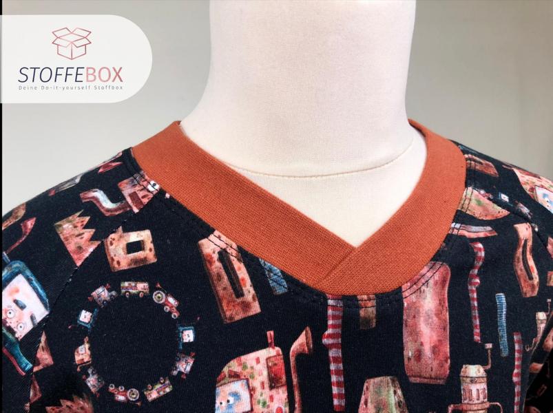 Stoffebox Nr. 7 - Pullover mit Bündchen (Kinderbox) - Gr. 74-164 – Bild 4