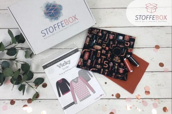 Stoffebox Nr. 5 - Pullover mit Bündchen (Kinderbox) - Gr. 74-164