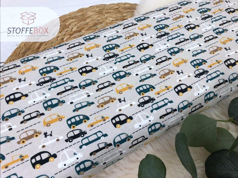 Jersey - kleine abstrakte Autos (sand) – Bild 2