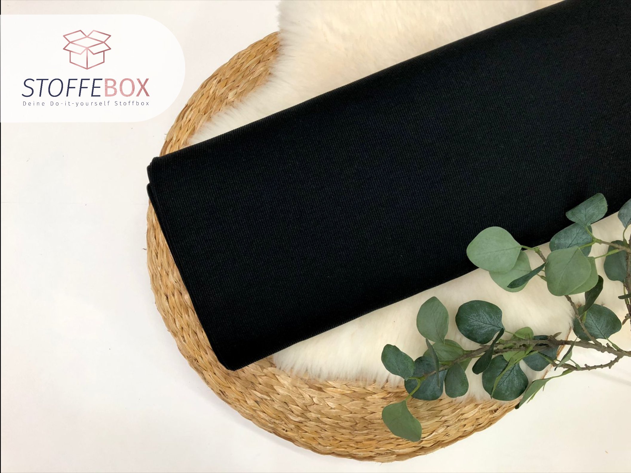 Ripp Jersey - Uni (versch. Farben) – Bild 18