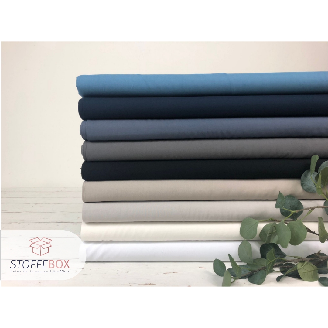 100% Viskose Stoff - Uni (Farben wählbar)