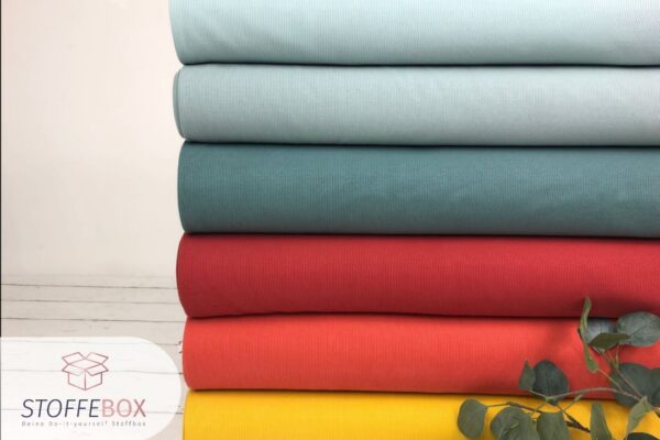 Ripp Jersey - Uni  (versch. Farben)