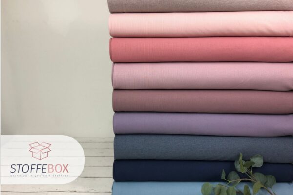 Ripp Jersey - Uni  (versch. Farben)