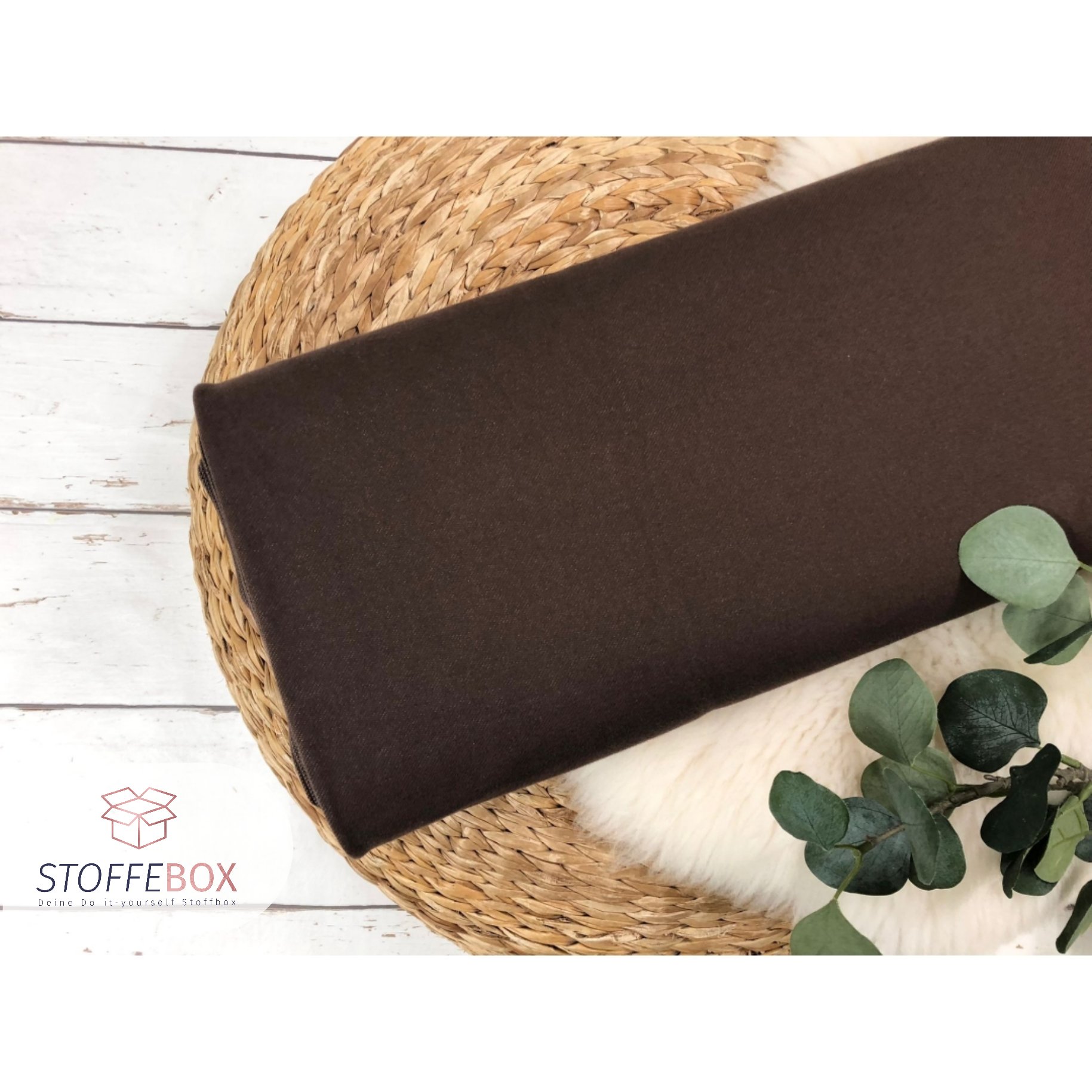 Jersey Stoff mit Jeansoptik - in verschiedenen Uni Farben - Öko-Tex-100 – Bild 9