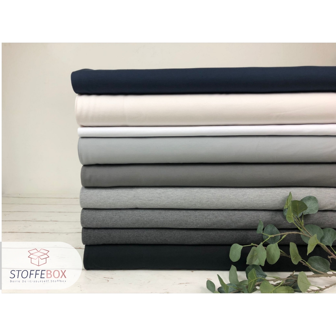 French Terry Sommersweat - Uni sand - Öko-Tex-100 – Bild 7