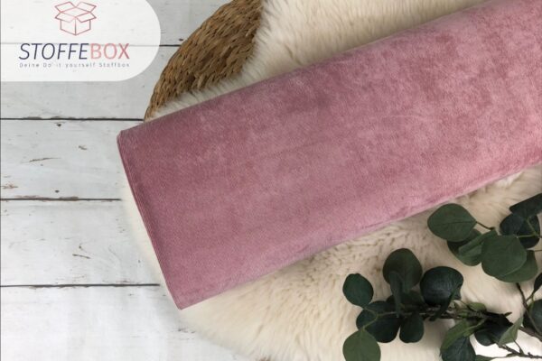 Feincord, Babycord elastisch – Uni rosa