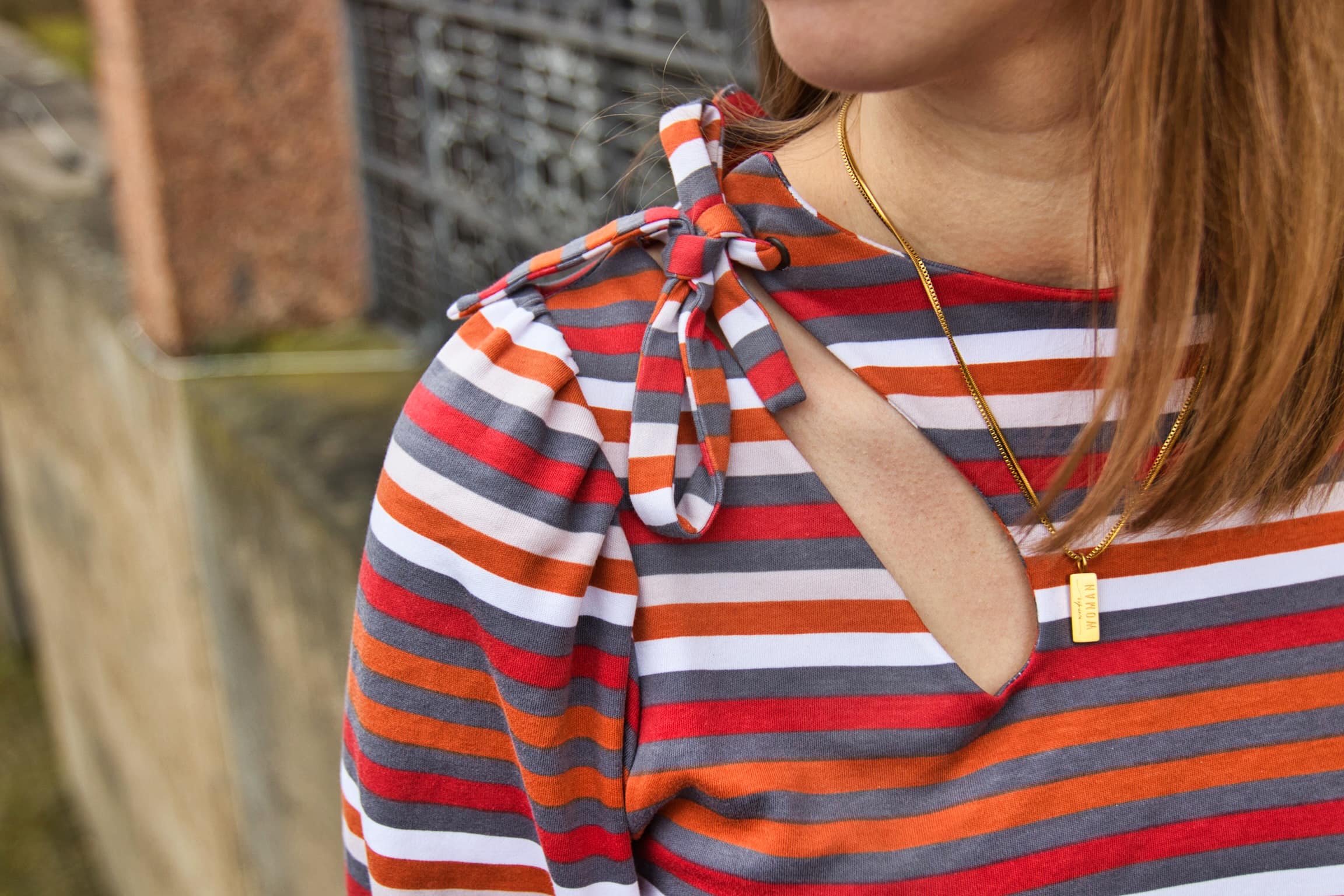 Interlock Jersey - gestreift bunte Doppelstreifen (verschiedene Farben) - Öko Tex 100 – Bild 4