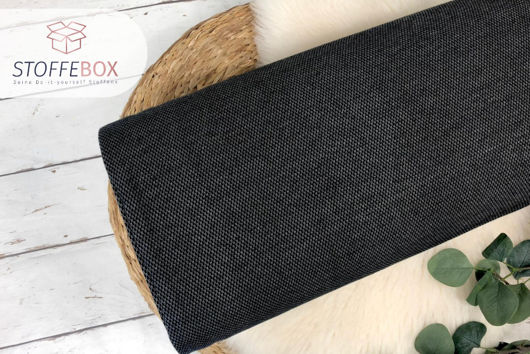 Jacquard Sweat Kuschelsweat 340g/qm gebürstet angeraut Öko-Tex 100 uni (verschiedene Farben) – Bild 3