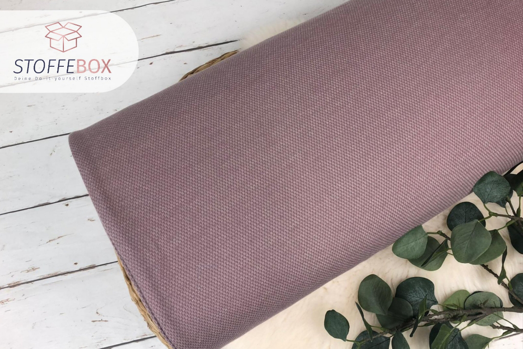 Jacquard Sweat Kuschelsweat 340g/qm gebürstet angeraut Öko-Tex 100 uni (verschiedene Farben) – Bild 4