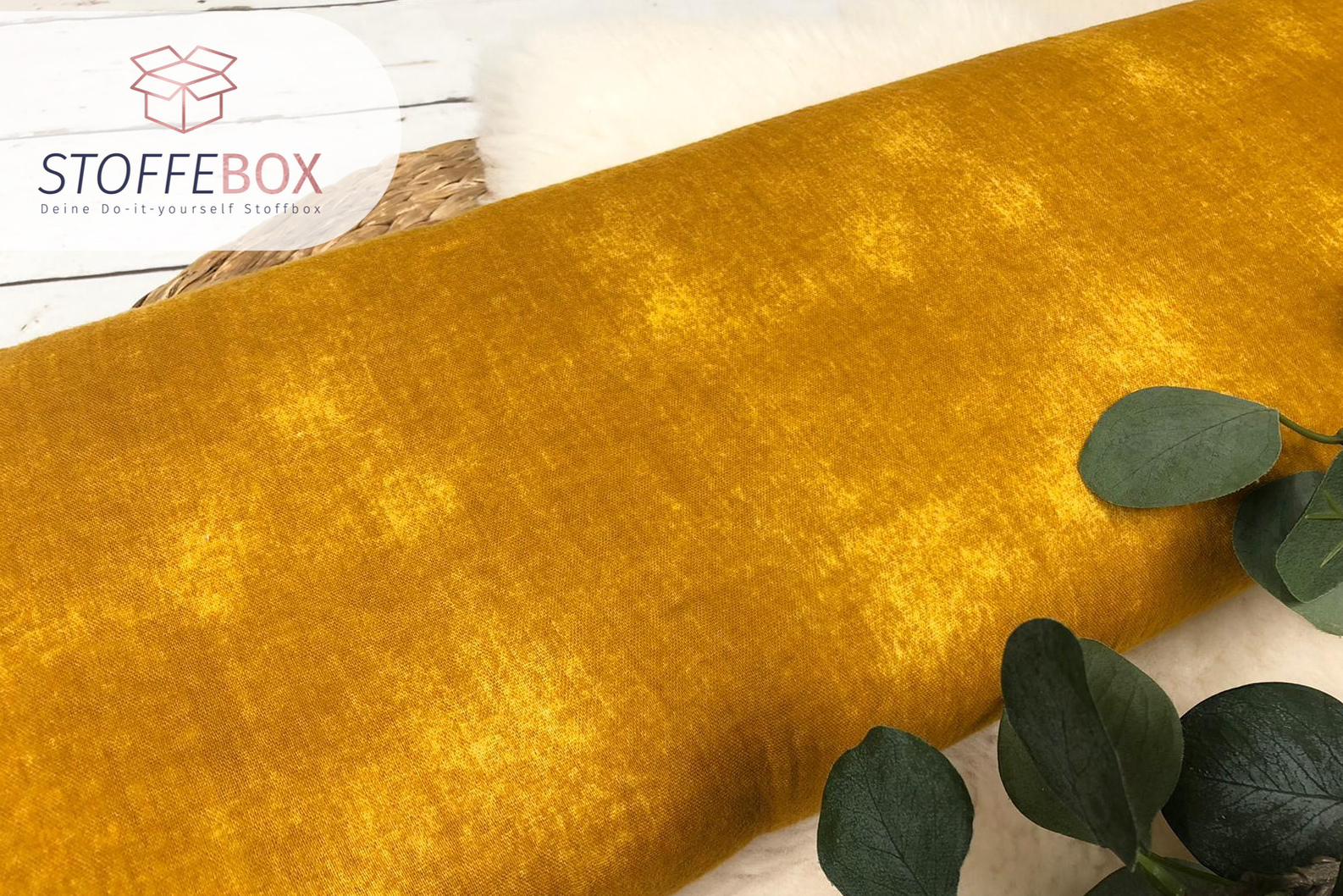 Musselin Stoff / Double Gauze - Batik Optik (Farbe wählbar) – Bild 4