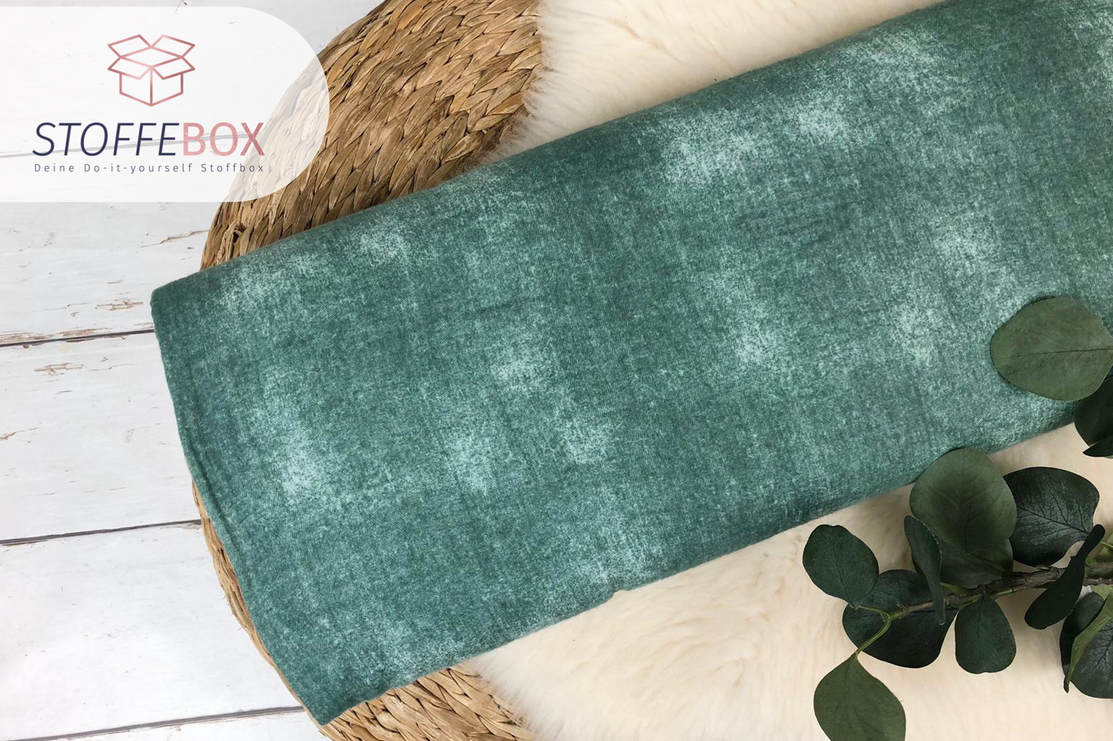 Musselin Stoff / Double Gauze - Batik Optik (Farbe wählbar) – Bild 7