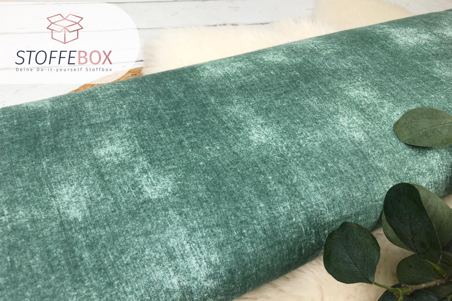 Musselin Stoff / Double Gauze - Batik Optik (Farbe wählbar) – Bild 6