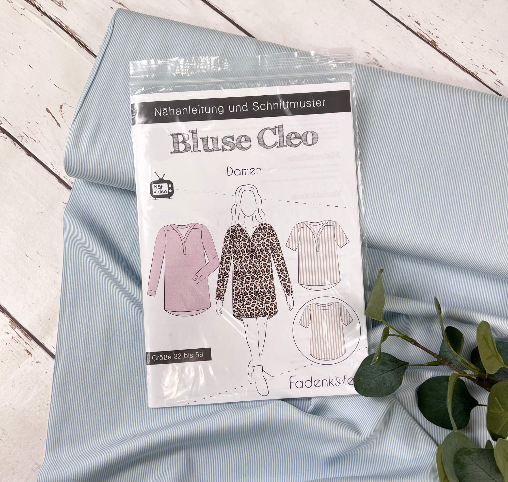 Papierschnittmuster Fadenkäfer Bluse, Tunika Cleo Damen – Bild 10