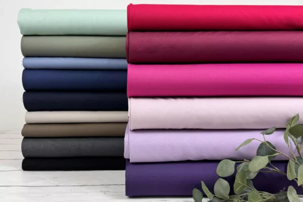 Punta Viskose Jersey uni Stoffpacket in den Farben schwarz, blau, flieder, mint, braun und beige