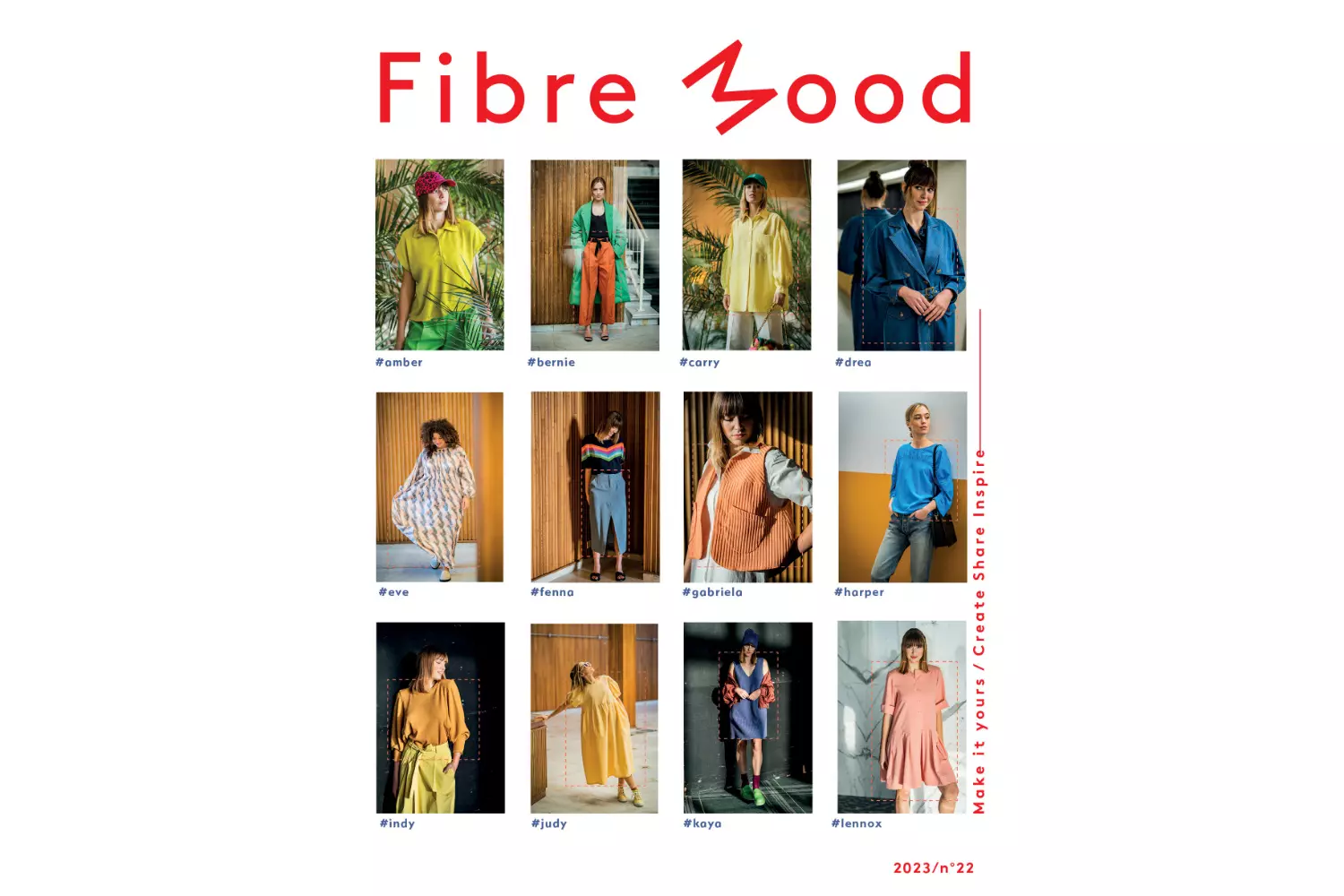 Fibre Mood 22 Nähzeitschrift mit 12 Schnittmuster (29 Variationen) Frühling/ Sommer 2023 – Bild 2