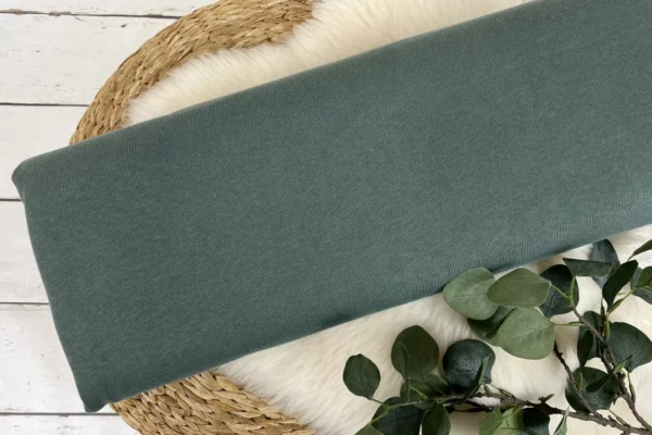 Strickstoff fein - Uni armee grün - Öko-Tex-100