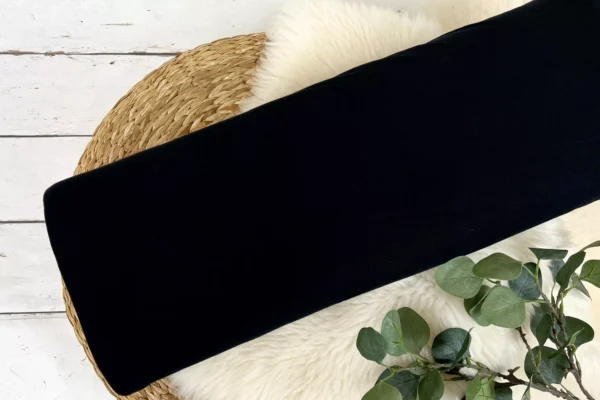 Strickstoff fein - Uni schwarz - Öko-Tex-100