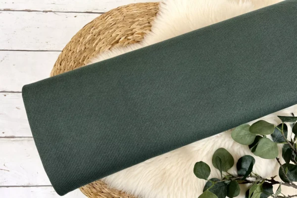 Strickstoff grob - Uni armee grün - Öko-Tex-100