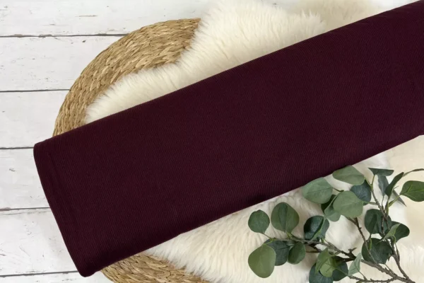 Strickstoff grob - Uni dunkelbordeaux - Öko-Tex-100