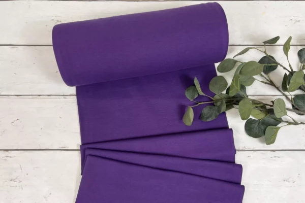 Bündchen in uni Farbe lila