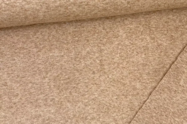 feiner Soft Strickstoff in Uni beige meliert