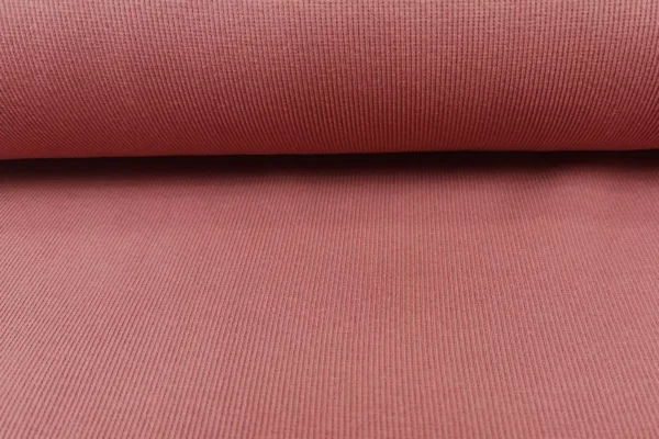 Rippbündchen Stoff - Uni dunkel sandstein - 50cm Schlauchware Öko-Tex-100