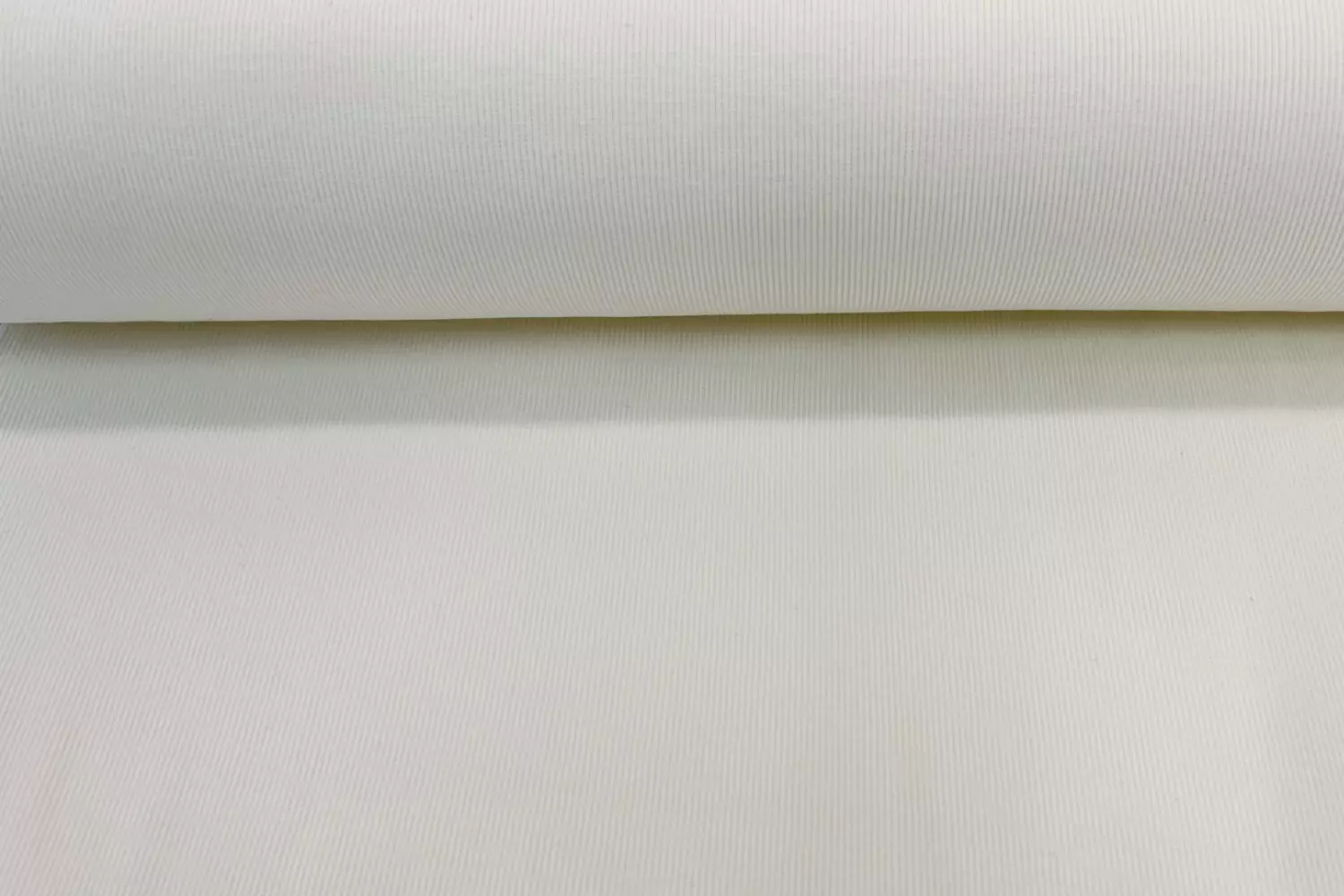 Rippbündchen Stoff - Uni natur- 50cm Schlauchware Öko-Tex-100
