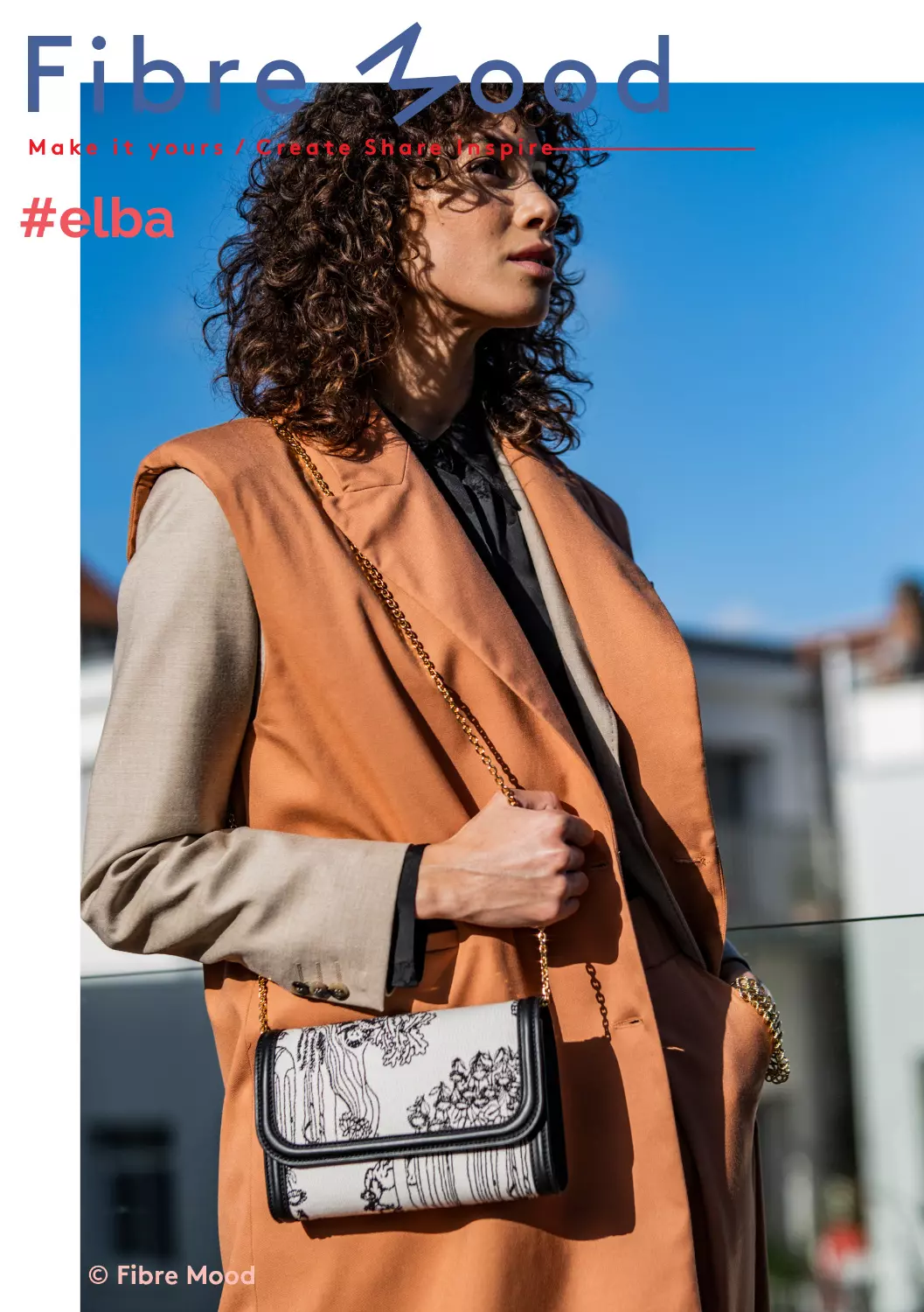 Fibre Mood Special Freja, Elba - Bio Bambus und recyceltes Polyester Mix in Uni haselnuss – Ökotex 100 – Bild 5
