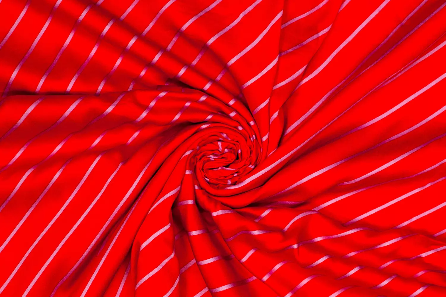 Fibre Mood Special Nellie, Lucille - Viskose Satin Linien in rot - Öko-Tex 100 – Bild 4