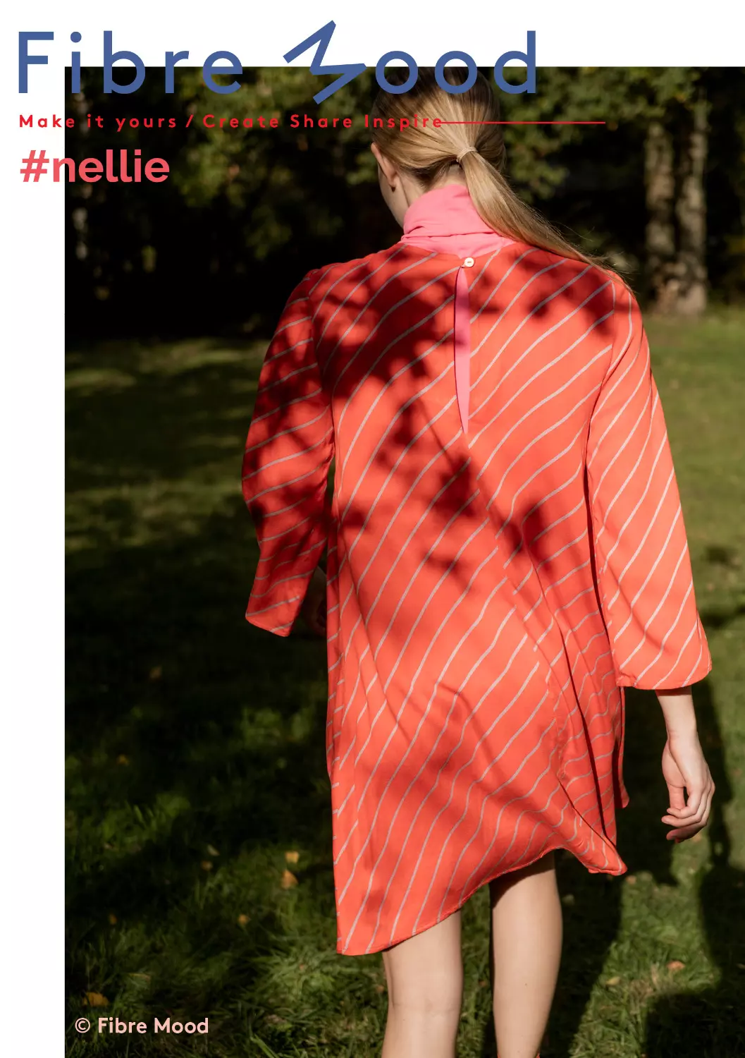 Fibre Mood Special Nellie, Lucille - Viskose Satin Linien in rot - Öko-Tex 100 – Bild 6