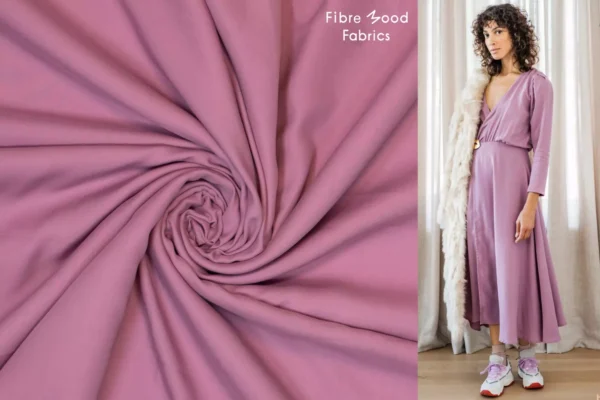 Fibre Mood Special Octavia - Lyocell Tencel Stoff in Uni dunkelflieder - Öko Tex 100