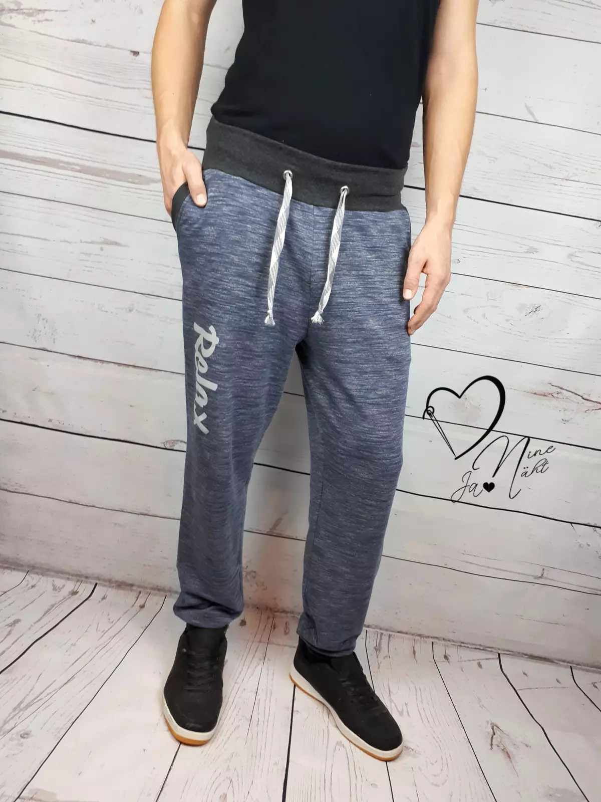 vernähte Herren Jogginghose mit dem Papierschnittmuster Fadenkäfer Chris