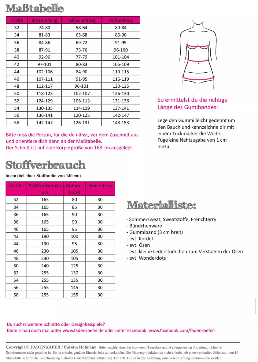 Papierschnittmuster Fadenkäfer Jogginghose Chris Damen – Bild 4